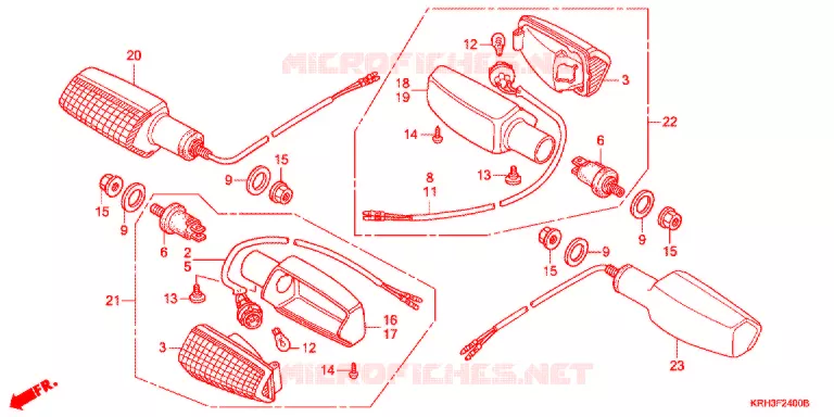CLIGNOTANT Honda MOTO 125 XR 2011  XR125LKB