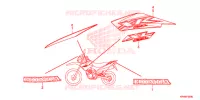 AUTOCOLLANTS pour Honda XR 125 L KICK START ONLY 2012