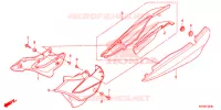 COUVERCLES LATERAUX pour Honda XR 125 L KICK START ONLY 2012
