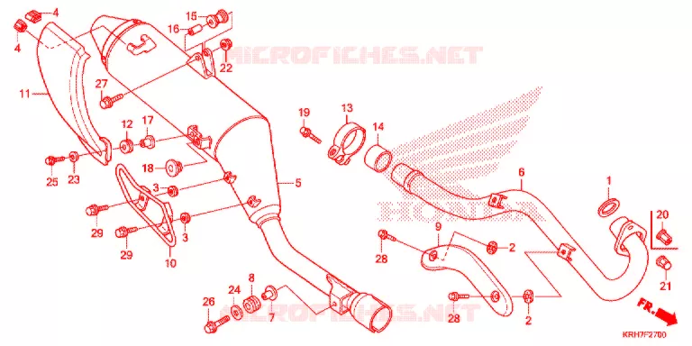 SILENCIEUX D'ECHAPPEMENT Honda MOTO 150 XR 2017  XR150LEKE