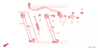 BEQUILLE LATERALE pour Honda XR 250 2001
