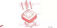 CYLINDRE pour Honda XR 250 2001