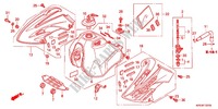 RESERVOIR A CARBURANT (XR250HS6,7,8,E/LS6,7,8) pour Honda XR 250 TORNADO 2LA 2008