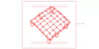 FILET BAGAGES NOIR pour Honda CBR 125 2011