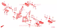 REPOSE PIED pour Honda CBR 125 2011