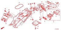 GARDE BOUE ARRIERE pour Honda CBR 125 TRICOLORE 2012