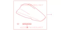 CAPOT DE SELLE pour Honda CBR 125 2011
