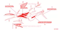 AUTOCOLLANTS pour Honda CBF125 2013