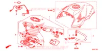 POMPE A ESSENCE pour Honda CB 1000 R ROUGE SIENNE 2015