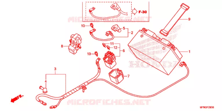 BATTERIE Honda MOTO 1000 CB 2016  CB1000RF