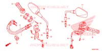 COMMODO   CABLE   RETROVISEUR pour Honda CB 1000 R HYPER ROUGE 2015
