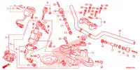 GUIDON   TE DE FOURCHE pour Honda CB 1000 R WHITE 2015