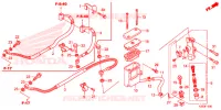 MAITRE CYLINDRE DE FREIN ARRIERE pour Honda CBR 250 R 2015
