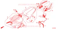 SELLE   POIGNEE ARRIERE pour Honda CBR 500 R 2015