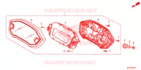 COMPTEUR pour Honda CBR 500 R RED 2015