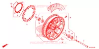 ROUE AVANT pour Honda CBR 500 R RED 2015
