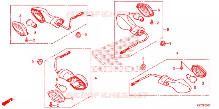 CLIGNOTANT Honda MOTO 250 CRF 2015  CRF250LF