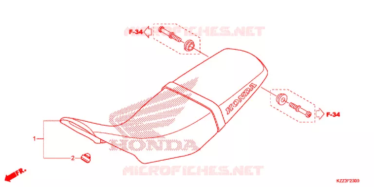 SELLE Honda MOTO 250 CRF 2016  CRF250LF