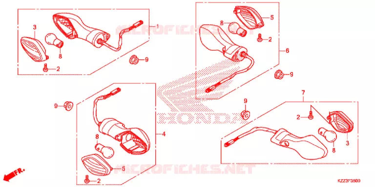 CLIGNOTANT Honda MOTO 250 CRF 2015  CRF250LF