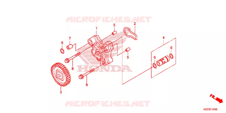 POMPE A HUILE Honda MOTO 250 CRF 2016  CRF250LF