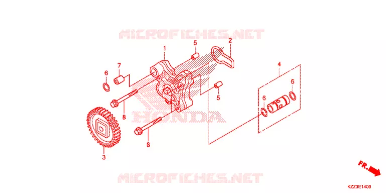POMPE A HUILE Honda MOTO 250 CRF 2016  CRF250LF