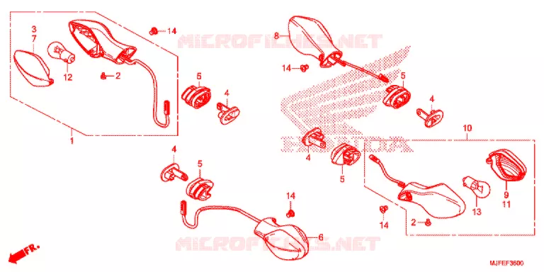 CLIGNOTANT Honda MOTO 700 CTX 2017  CTX700NDF