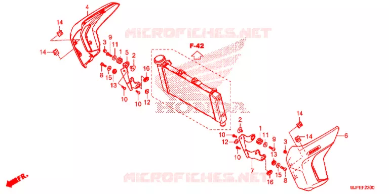OUIES DE RADIATEUR Honda MOTO 700 CTX 2015  CTX700NDF