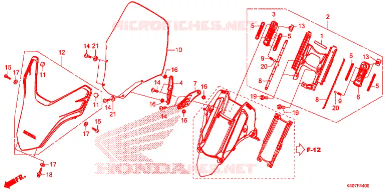 PARE BRISE Honda SCOOTER 125 FORZA 2015  NSS125ADF