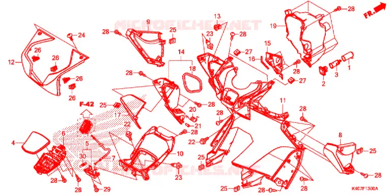 PROTEGE JAMBES Honda SCOOTER 125 FORZA 2015  NSS125ADF
