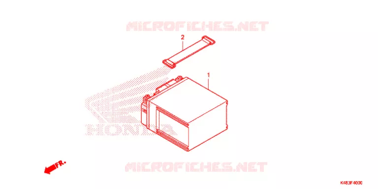 BATTERIE Honda SCOOTER 110 SPACY 2015  SCR1105WHF