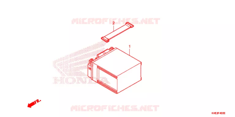 BATTERIE Honda SCOOTER 110 SPACY 2016  SCR1105WHF