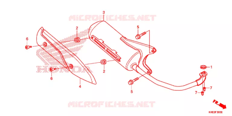 SILENCIEUX D'ECHAPPEMENT Honda SCOOTER 110 SPACY 2016  SCR1105WHF