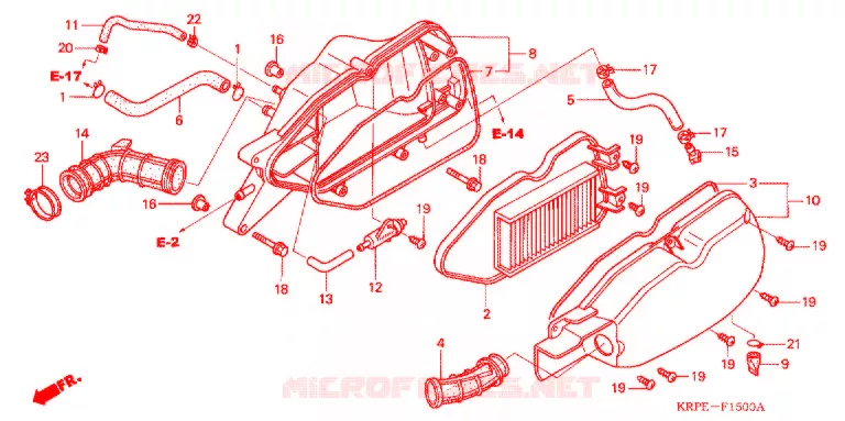 FILTRE A AIR Honda SCOOTER 100 LEAD 2003  SCV1003