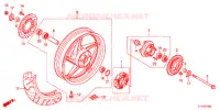 ROUE ARRIERE pour Honda CBR 125 RED 2013