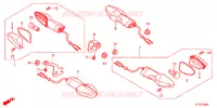 CLIGNOTANT pour Honda CBR 125 WHITE 2013