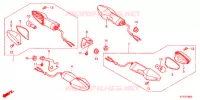 CLIGNOTANT pour Honda CBR 125 TRI COLOUR 2013