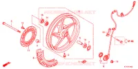 ROUE AVANT pour Honda CBR 125 TRI COLOUR 2013
