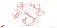 SILENCIEUX D'ECHAPPEMENT pour Honda CBR 125 TRI COLOUR 2013