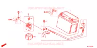 BATTERIE pour Honda CBR 125 WHITE 2013