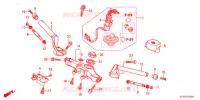 GUIDON   TE DE FOURCHE pour Honda CBR 125 WHITE 2013