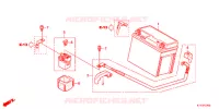 BATTERIE pour Honda CBR 125 BLANC 2013