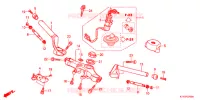 GUIDON   TE DE FOURCHE pour Honda CBR 125 BLANC 2013