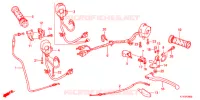 LEVIER DE GUIDON   CABLE   COMMODO pour Honda CBR 125 BLANC 2013