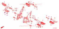 REPOSE PIED pour Honda CBR 125 REPSOL 2013