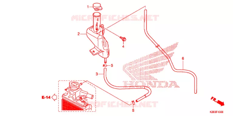 VASE D'EXPANSION Honda SCOOTER 110 ICON 2014  ANC110CCM9