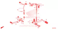 PEDALE pour Honda CBR 500 R 2014
