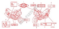 ETIQUETTE DE PRECAUTIONS  pour Honda CB 1300 ABS FAIRING 2010