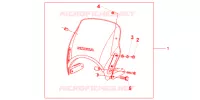 SAUT DE VENT pour Honda CB 1300 SUPER FOUR 2009