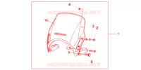 SAUT DE VENT pour Honda CB 1300 SUPER FOUR 2009