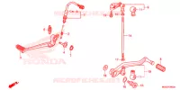 PEDALE pour Honda VFR 1200 WHITE 2016